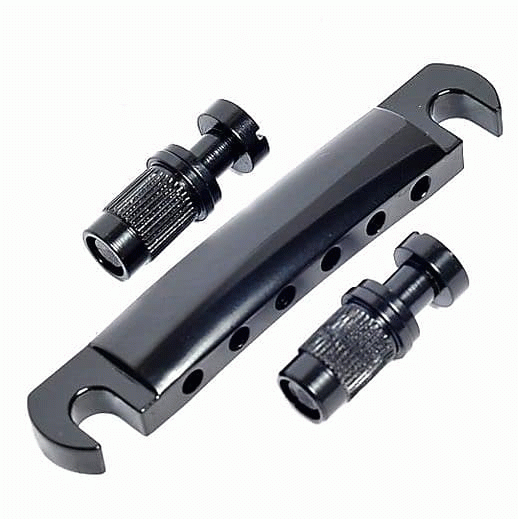 Gibson Stop Bar Tailpiece Black Chrome