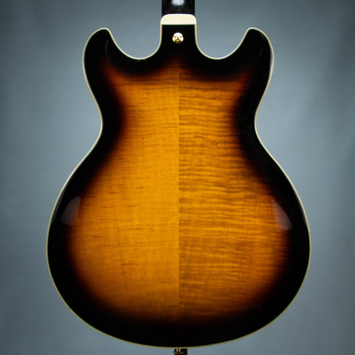 Ibanez AS153 Artstar Semi Hollow Electric Guitar w/Case - Antique Yellow Sunburst - Preowned