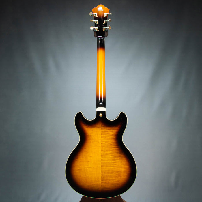 Ibanez AS153 Artstar Semi Hollow Electric Guitar w/Case - Antique Yellow Sunburst - Preowned