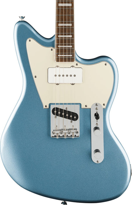 Squier Limited Edition Paranormal Offset Telecaster SJ Laurel Fingerboard Parchment Pickguard - Ice Blue Metallic