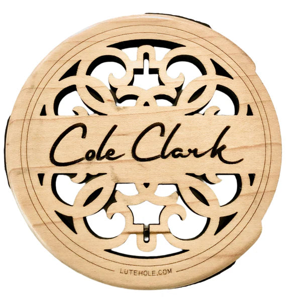 LuteHole Soundhole Cover - Cole Clark FL Size - Maple