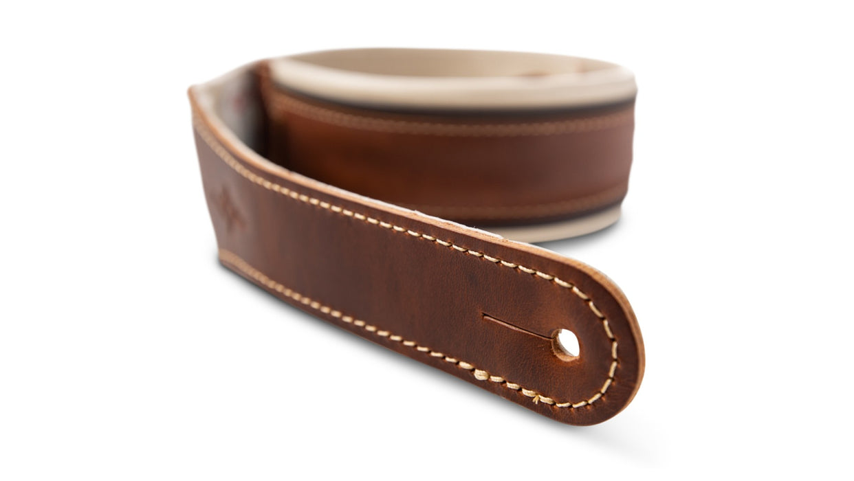 Taylor Renaissance Strap - Med Brown Leather 2.5 inch