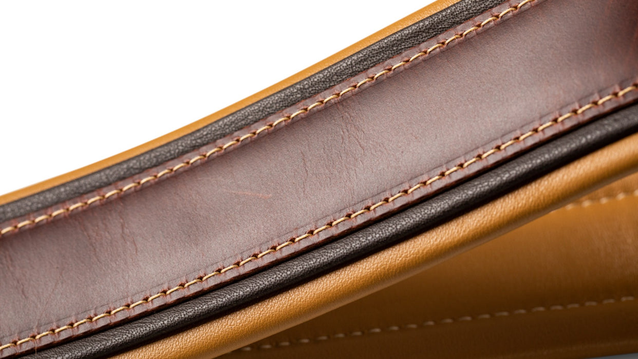 Taylor Ascension Strap - Cordovan Leather 2.5 inch- Cordovan/Black/Butterscotch