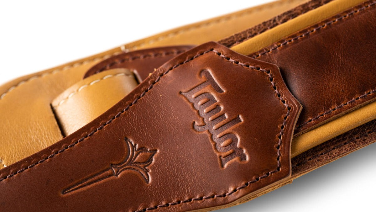 Taylor Nouveau Strap - Medium Brown/Butterscotch/Distressed Brown Leather- 2.5 inch