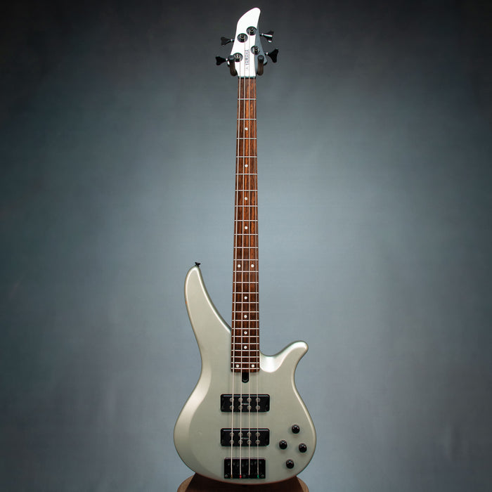 Yamaha RBX374 Electric Bass Guitar w/Bag - Silver - Preowned