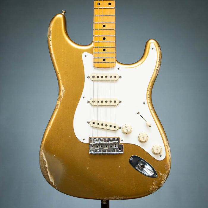 Fender Custom Shop 2016 Wildwood 10 1955 Stratocaster Heavy Relic w/Case - Aged Aztec Gold - Preowned