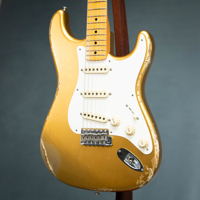Fender Custom Shop 2016 Wildwood 10 1955 Stratocaster Heavy Relic w/Case - Aged Aztec Gold - Preowned