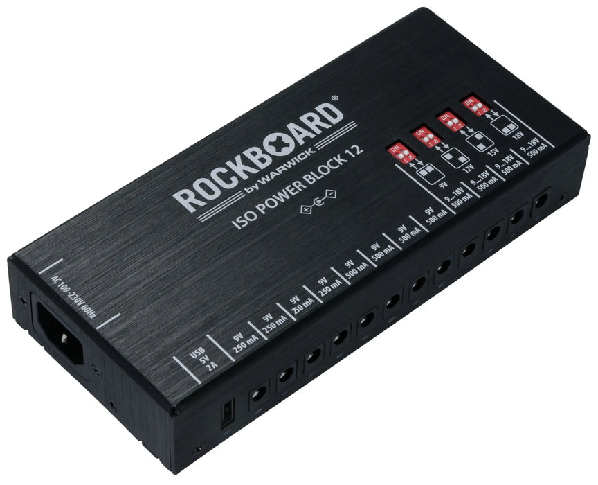 Warwick RockBoard ISO Power Block V12 IEC - Isolated Multi Power Supply