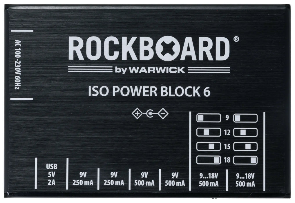 Warwick RockBoard ISO Power Block V6 IEC - Isolated Multi Power Supply