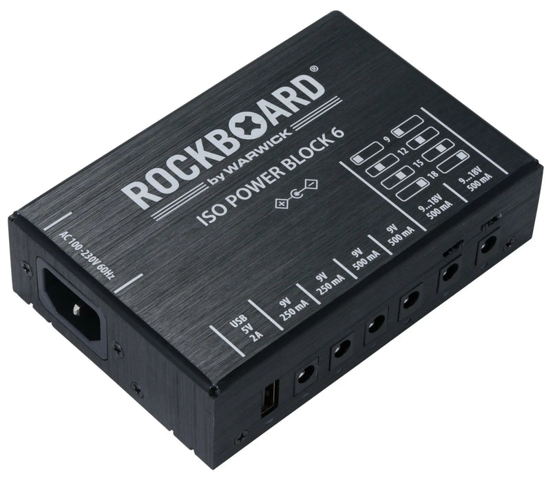 Warwick RockBoard ISO Power Block V6 IEC - Isolated Multi Power Supply