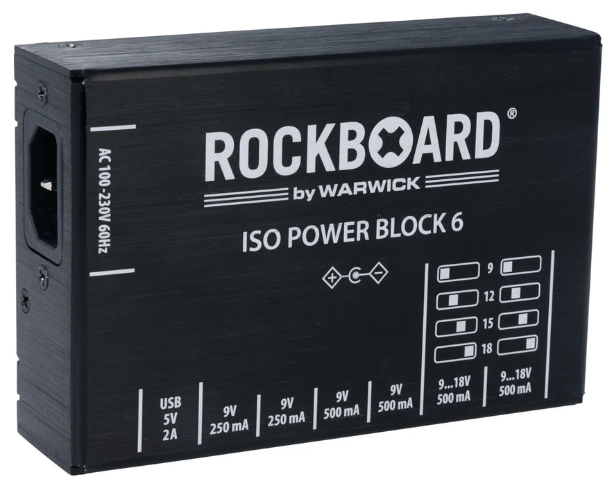 Warwick RockBoard ISO Power Block V6 IEC - Isolated Multi Power Supply