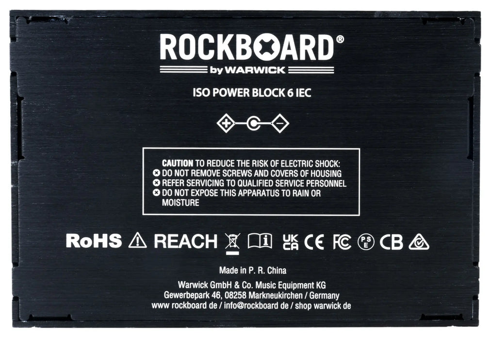 Warwick RockBoard ISO Power Block V6 IEC - Isolated Multi Power Supply