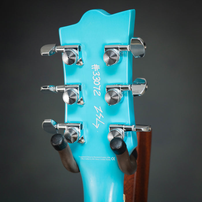 Reverend Manta Ray HB w/Case - Sky Blue Flame - Preowned
