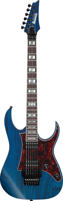 Ibanez RG653DX TDF Electric Guitar - Transparent Deep Blue Flat