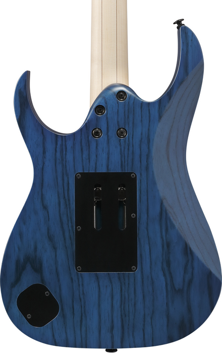 Ibanez RG653DX TDF Electric Guitar - Transparent Deep Blue Flat