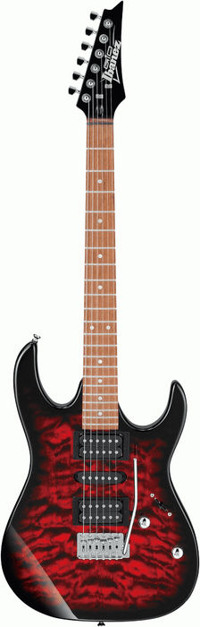Ibanez RX70QA TRB Electric Guitar - Transparent Red Burst