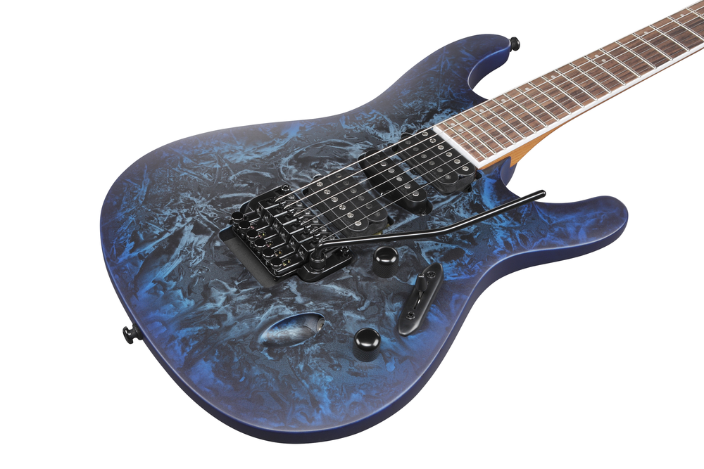 Ibanez S770CZM Electric Guitar - Cosmic Blue Frozen Matte