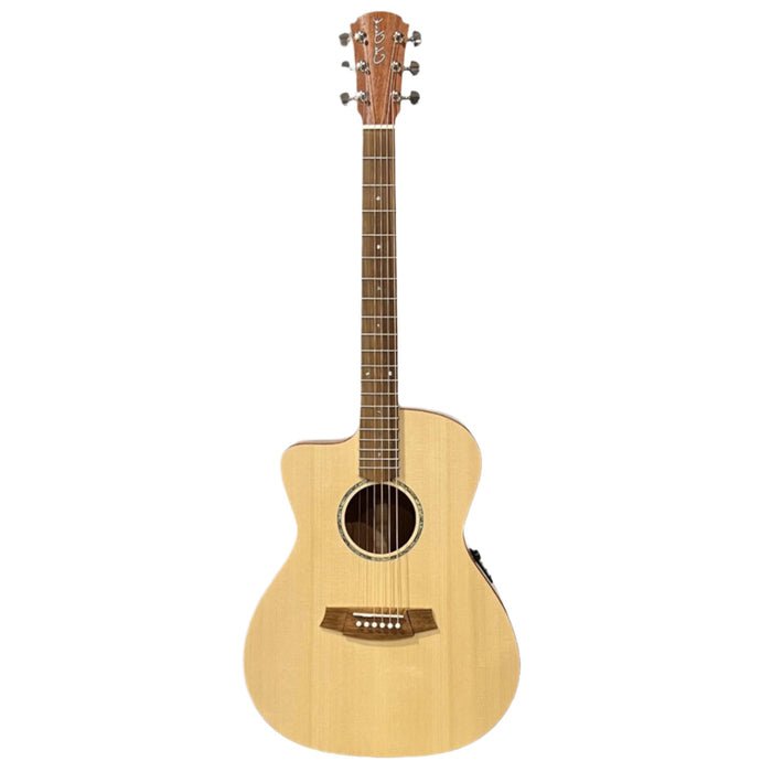 Cole Clark SAN1EC-LH-SMAH Left Hand Studio Series Grand Auditorium Acoustic Electric Guitar