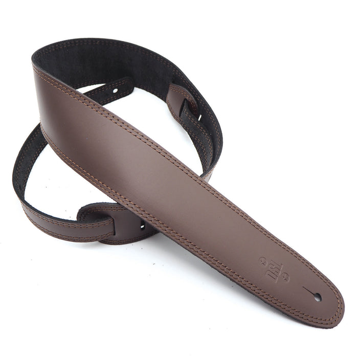 DSL 2.5 Inch Single Layer Strap Saddle Brown/Brown Stich