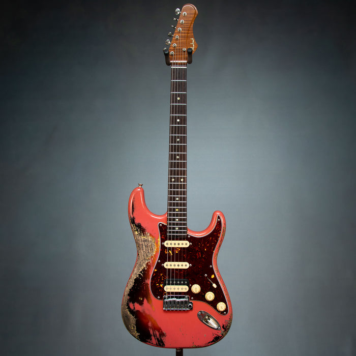 Shabat 2026 Lynx HSS Medium Heavy Aged w/Case - Fiesta Red Over 3-Tone - Preowned