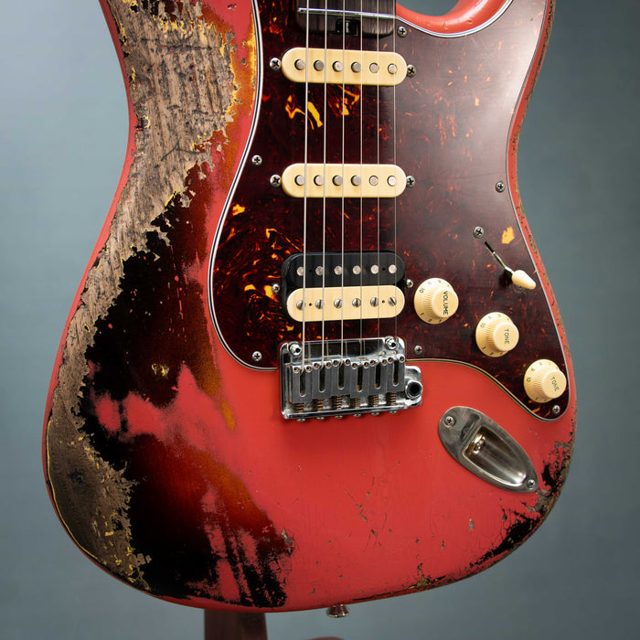 Shabat 2026 Lynx HSS Medium Heavy Aged w/Case - Fiesta Red Over 3-Tone - Preowned