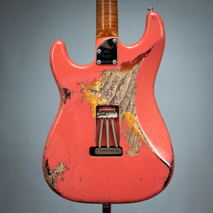 Shabat 2026 Lynx HSS Medium Heavy Aged w/Case - Fiesta Red Over 3-Tone - Preowned