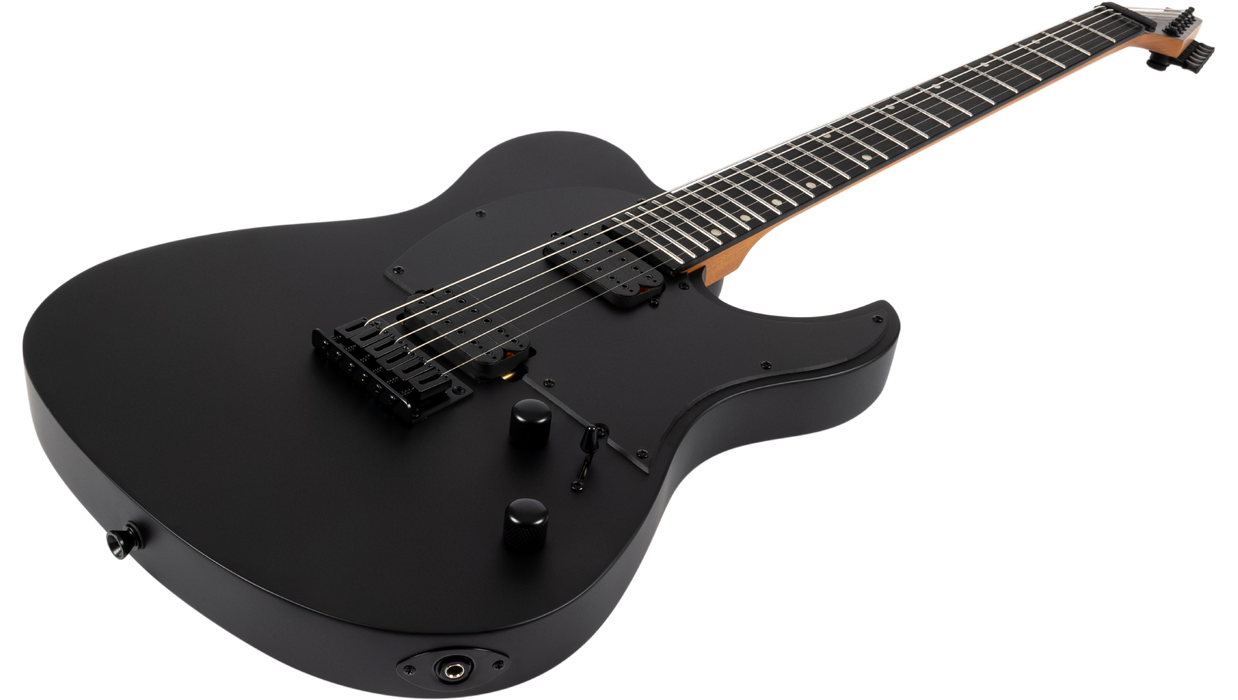Spira T-400 MBK Baritone Electric Guitar - Satin Black