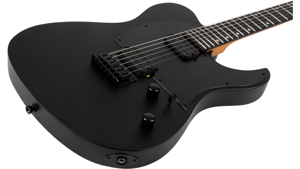 Spira T-400 MBK Baritone Electric Guitar - Satin Black