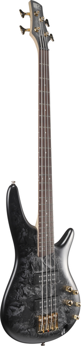 Ibanez SR300EDXBZM 4 String Electric Bass Guitar - Black Ice Frozen Matte