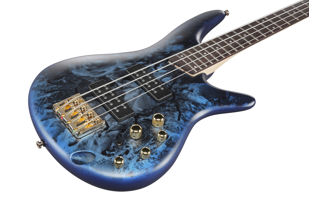 Ibanez SR300EDXCZM 4 String Electric Bass Guitar - Cosmic Blue Frozen Matte