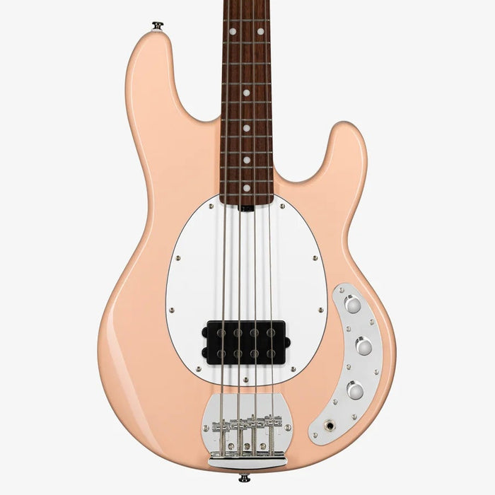 Sterling by Music Man Stingray Ray4 Bass Guitar - Pueblo Pink