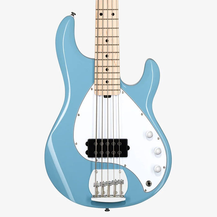 Sterling by Music Man Stingray Ray5 Bass Guitar - Chopper Blue