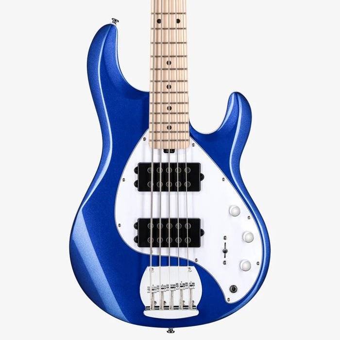 Sterling by Music Man Stingray Ray5 HH Bass Guitar - Cobra Blue