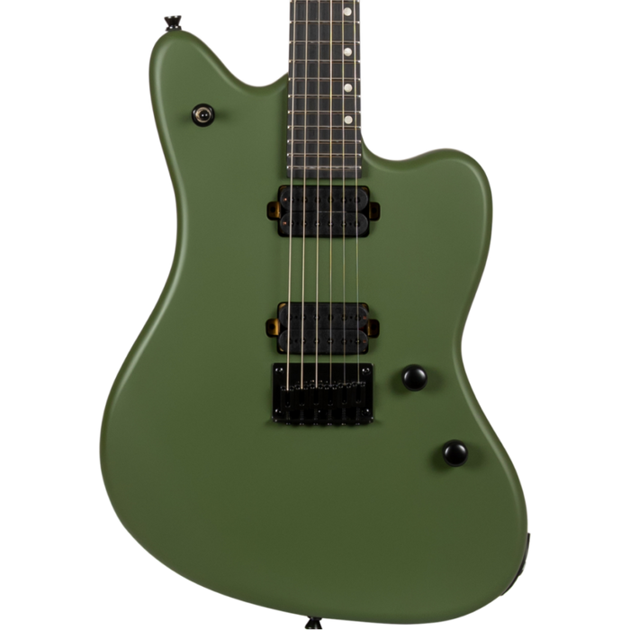 Spira J-400 MGR Electric Guitar - Satin Dark Green