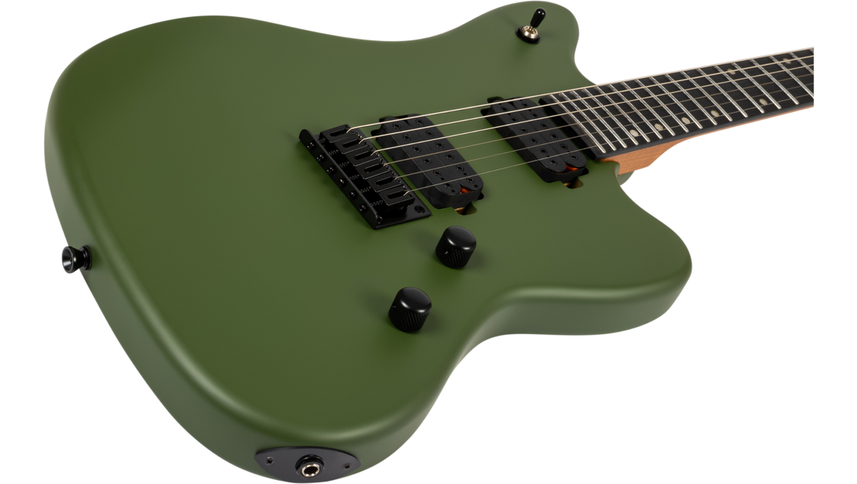 Spira J-400 MGR Electric Guitar - Satin Dark Green