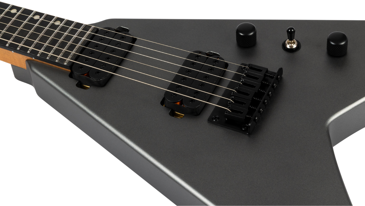 Spira V-400 MBK Electric Guitar - Satin Silver