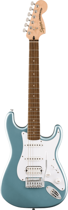 Squier Affinity Stratocaster Junior HSS Laurel Fingerboard White Pickguard - Ice Blue Metallic