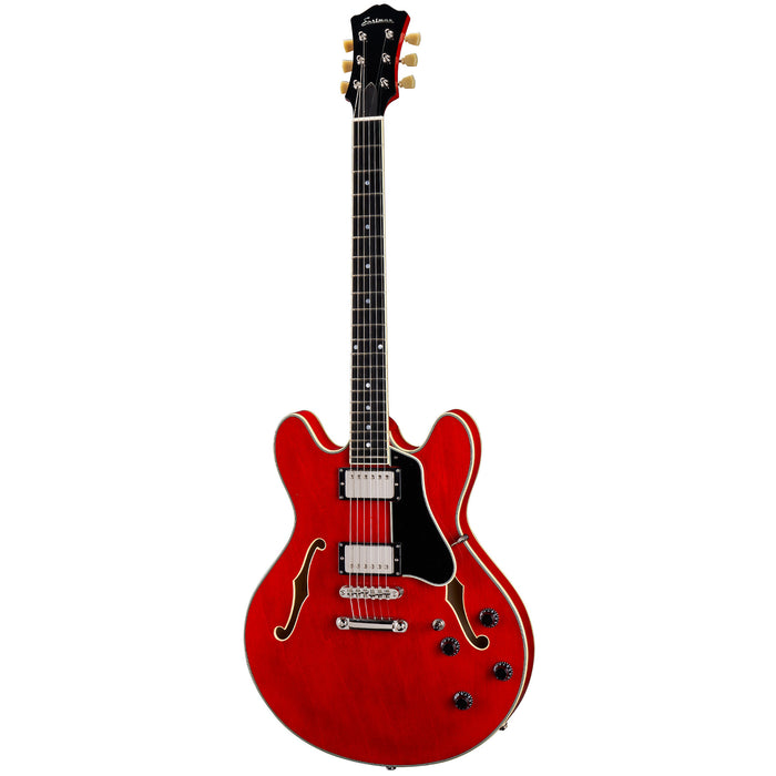 Eastman T386-RED Thinline Electric Guitar - Red - Clearance