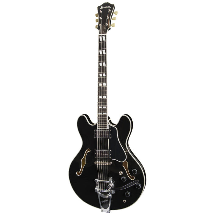 Eastman T486B-BK Hollow Body Electric Guitar - Black