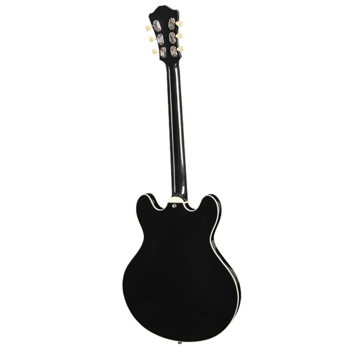 Eastman T486B-BK Hollow Body Electric Guitar - Black