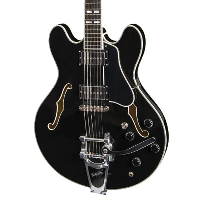 Eastman T486B-BK Hollow Body Electric Guitar - Black
