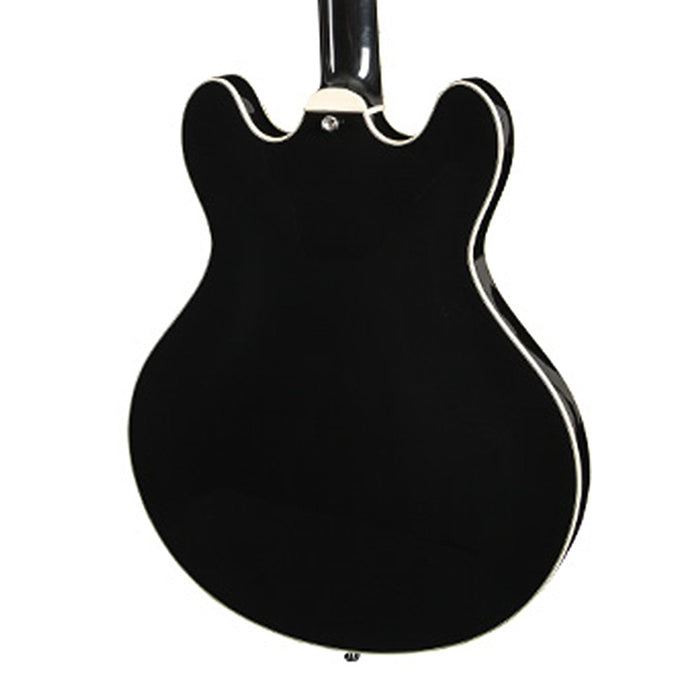 Eastman T486B-BK Hollow Body Electric Guitar - Black