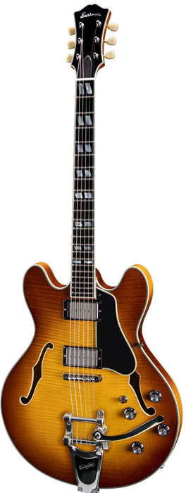 Eastman T486B Thinline Electric Guitar w/ Bigbsy - Goldburst