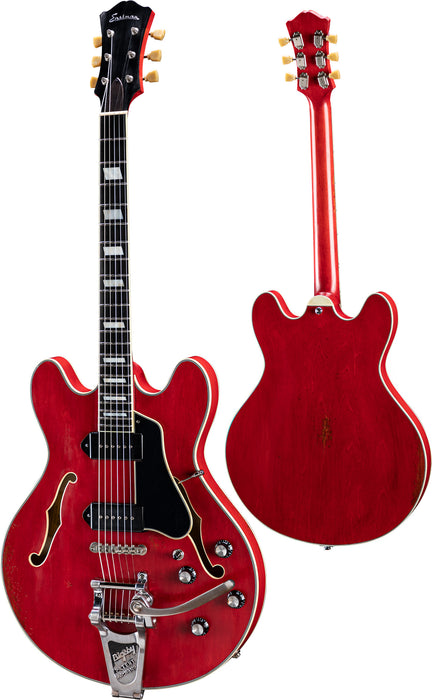 Eastman T64/TV-RD Hollow Body Electric Guitar - Red