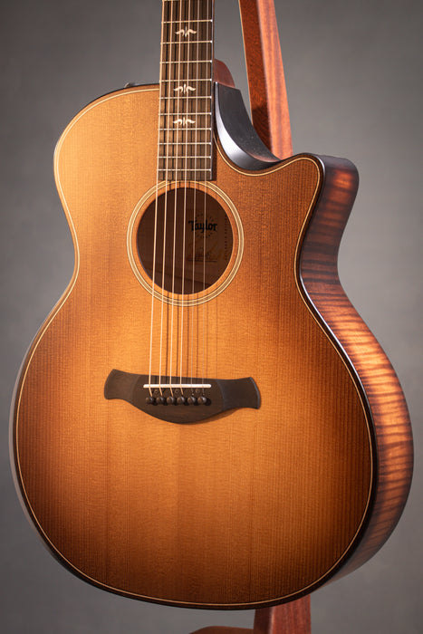 Taylor 614ce Builders Edition Grand Auditorium V-Class Wild Honey Burst Acoustic Electric Guitar - 1207234086