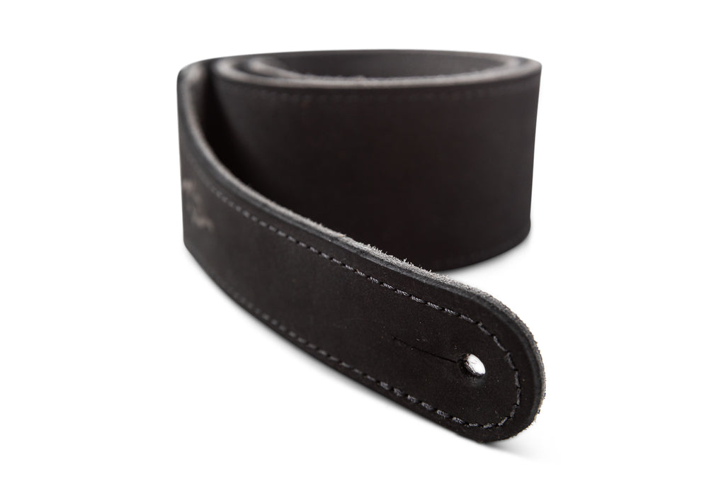 Taylor Gemstone Strap - Sanded Suede Black - 2.5 inch