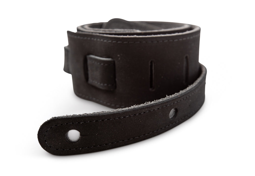 Taylor Gemstone Strap - Sanded Suede Black - 2.5 inch