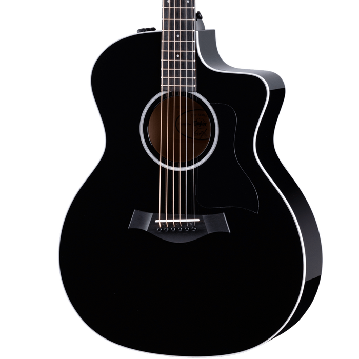 Taylor 214ce-BLK Plus Grand Auditorium Acoustic Electric Guitar - Black