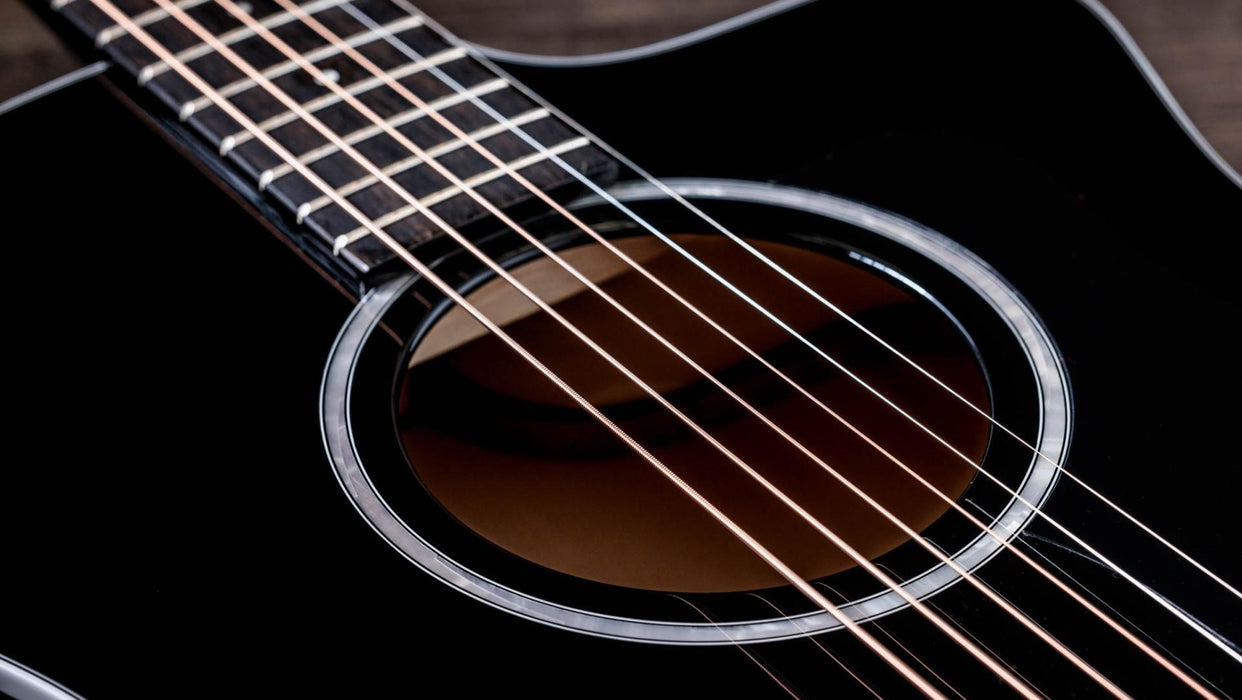 Taylor 214ce-BLK Plus Grand Auditorium Acoustic Electric Guitar - Black