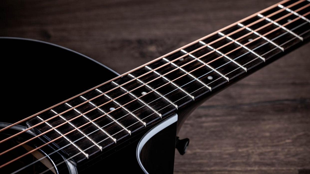 Taylor 214ce-BLK Plus Grand Auditorium Acoustic Electric Guitar - Black